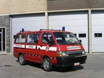 Mannschaftstransportwagen Toyota HiAce der Feuerwehr Veurne, Aufnahme am 09.09.2006