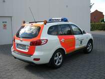 Notarzteinsatzfahrzeug (NEF) des Rettungsdienstes der Stadt Nettetal. Am 18.9.11 habe ich das NEF in Nettetal bei der Rettungswache aufgenommen