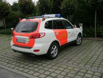 Einsatzfahrzeug (NEF) des Leitenden Notarzt aus dem Kreis Viersen

Technische Daten:

Hyundai Santa Fe
Ausbau durch die Firma WAS

Das NEF ist in Nettetal am 23.7.11 aufgenommen worden