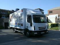 Am 19.August 2012 stand Dieser IVECO Kasten-LKW am Hanse-Klinikum in Stralsund.