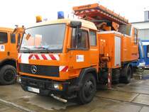 Turmwagen MB 1314 (D)- TW-S, Nr 438, der  RSAG  in Rostock anllich 130 Jahre Strba in Rostock [27.08.2011]
