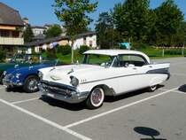 Old Car Festival Aarburg - Weisser Chevrolet Bel Air zu Besuch in Aarburg am 08.09.2012