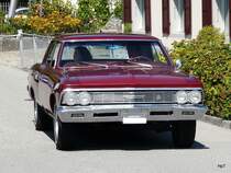 Old Car Festival Aarburg - Roter Cevrolet Chevelle unterwegs in Aarburg am 08.09.2012