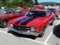 Old Car Festival Aarburg - HRot / Schwarzer Chevrolet Chevelle SS zu Besuch in Aarburg am 08.09.2012