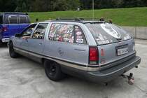 Wer sagt denn, dass US-Autos nicht lange halten? Dieser Buick Roadmaster hat schon 500.000 km, und kam aus der Schweiz zur US-Car-Show nach Grefrath am 2011-08-21.