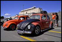 Auch einige aufgemotzte Kfer waren am 8. Juli 2012 beim 24. Kfertreffen an der Nrnberger Steintribne zu sehn.
