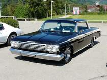 Old Car Festival Aarburg - Schwarzer Chevrolet Impala zu Besuch in Aarburg am 08.09.2012