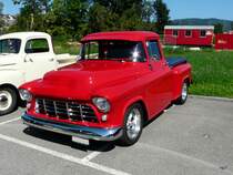 Old Car Festival Aarburg - Roter Chevrolet Pic Up Transporter zu Besuch in Aarburg am 08.09.2012