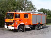 Tanklschfahrzeug Renault S 150 Aufbau Vanassche der Feuerwehr Ieper LZ Dikkebus, Aufnahme am 30.09.2006 