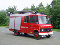 Gertewagen-Wasserrettung Mercedes-Benz L608D Aufbau Geens/Ziegler der FF Grobbendonk, Aufnahme am 07.07.2007