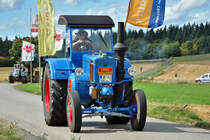 Lanz Bulldog bei der Anfahrt zum Treckerfest in Eu-Kirchheim - 25.08.2012
