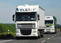 DAF XF der  L.S.T.  bei Heimerzheim - 22.08.2012