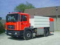 GTLF 8000 MAN FE 360 A Aufbau Rosenbauer Belgium der Feuerwehr Ath, Aufnahme am 21.04.2007