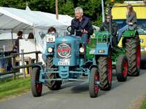 Eicher wartet auf den Beginn der Ausfahrt anl. Schltertreffen am Kirchheimer See, September 2012