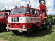 Drehleiter DL 30 der FEUERWEHR auf Basis W 50 L, Meetzen [17.08.2008]