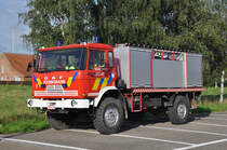 Waldbrand-Tanklschfahrzeug DAF YA 4440 4x4 Aufbau Dias der FF Brecht, ehemaliges Armeefahrzeug aus der Niederlande 