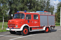 Tanklschfahrzeug TLF 16 Mercedes-Benz LF1113 Aufbau Ziegler der Feuerwehr Brecht, Aufnahme am 27.08.2011