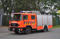 Tanklschfahrzeug MAN 12.232F Aufbau Rosenbauer Belgium der Feuerwehr Stekene, Aufnahme am 17.09.2011