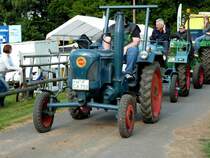 Lanz wartet auf den Beginn der Ausfahrt anl. Schltertreffen am Kirchheimer See, September 2012