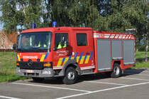 Gertewagen Mercedes-Benz Atego 1017F Aufbau Vanassche der Feuerwehr Brecht, Aufnahme am 27.08.2011