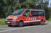 Mannschaftstransportwagen Opel Vivaro der Feuerwehr Brecht, Aufnahme am 27.08.2011