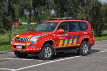 Einsatzleitwagen Toyota Land Cruiser der Feuerwehr Brecht, Aufnahme am 27.08.2011