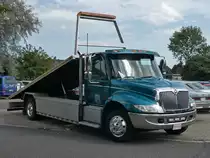 Toller Autotransporter, International DuraStar. US-Car-Show Grefrath 2011-08-21