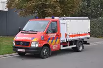 Schlauchwagen Volkswagen LT 46 Aufbau Dias der FF Stekene, jetzt umgebaut zum Verkehrsicherungsfahrzeug, Aufnahme am 17.09.2011