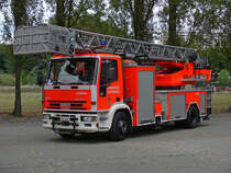 Drehleiter Iveco 150E27 Aufbau Magirus DLK 23-12 der BF Antwerpen, Reservefahrzeug, Aufnahme am 12.09.2009