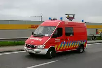 Vorausger�tewagen Mercedes-Benz Sprinter 416CDI Inneneinrichtung Vanassche der BF Antwerpen, beim Umzug in die neue Feuerwache, Aufnahme am 06.05.2009