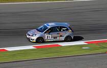 N. Mierrschke auf Ford Fiesta, beim Procar Rennen am 16.9.2012 auf dem Nrburgring