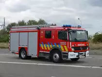 Tankl�schfahrzeug Mercedes-Benz Atego 1429F Aufbau Vanassche der BF Antwerpen Wache Lillo, Aufnahme am 12.09.2009 