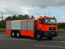 Schauml�schfahrzeug MAN 33.403 6x2*4 DF Aufbau Rosenbauer Belgium der BF Antwerpen Wache Lillo, Aufnahme am 12.09.2009 