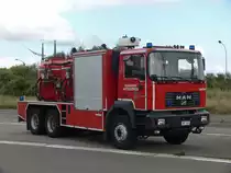 Trockenl�schfahrzeug TroLF 6000 MAN 26.364 DFC 6x4 Aufbau Rosenbauer Belgium der BF Antwerpen Wache Lillo, Aufnahme am 12.09.2009