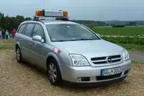 Opel Vectra vom Verkehrsdienst Hessen steht im August 2012 am Baiersr�der Hof