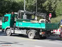 MB Actros 1224 mit Meiller-Kipper und HIAB-Kran, Rostock 19.9.2012