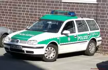 VW Golf IV Variant der Polizei, 19.9.2012 in Rostock