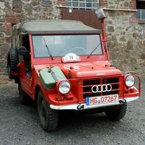 DKW Munga steht bei der Oldtimerausstellung am Baiersröder Hof im August 2012