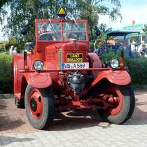 Lanz Bulldog kommt zur Oldtimerausstellung in Angersbach, September 2012