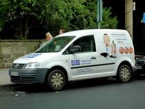 VW Caddy der Firma  Teleprofi Fulda  im September 2012 in der Fuldaer Innenstadt