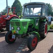 Deutz 4006 steht bei der Oldtimerveranstaltung in Angersbach, September 2012 