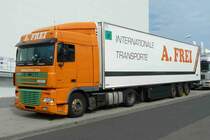 DAF XF der Spedition FREI verbringt sein Wochenende in Taunusstein-Neuhof, September 2012