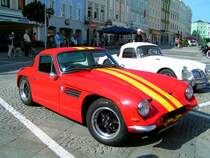 TVR steht schon Startklar zur zweit�gigen Oldtimerausfahrt am Hauptplatz in RIED i.I.; 080621