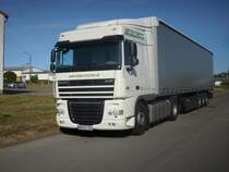 Der DAF stand an einem Sonntag im Industriegel�nde von Bergen.