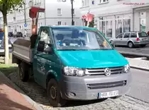 VW T5 der Rostocker Gehwegreinigung, Grubenstr. Rostock, 9.10.2012