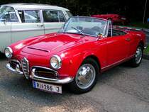 AlfaRomeo Spider-Julia1600,Bj.1963, 98PS war bei der 1. Oldtimerausstellung  Turmwirt  zu bewundern;080622