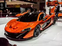 Der neue McLaren P1 deb�tierte sich w�hrend des Pariser Automesse. (Aufnahme: 11.10.2012)