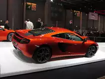 Dieser McLaren MP4-12C wurde in der Pariser Automesse ausgestellt. (Aufnahme: 11.10.2012)
