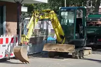 Ammann Yanmar Mini-Bagger, gesehen in Vorst am 27.9.12