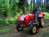 STEYR188,Bj1966 hat 28PS unter der roten sauber polierten Haube; 080622